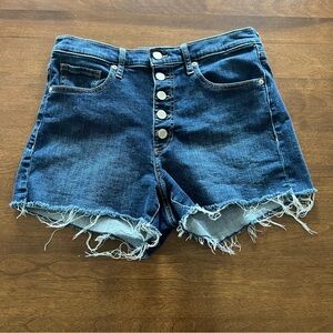 Banana Republic High Rise Button Fly 3” Denim Cut Off Shorts - Size 29 Regular